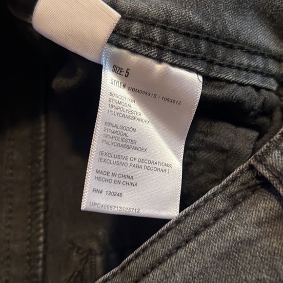Wallflower Black Skinny Jeans Size 5 - Picture 3 of 4